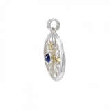Celtic Fleur de Lis Compass Gemstone Pendant MPD075 - Jewelry