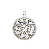 Oberon Zell Panticle of the Earth Silver with 14k gold accents Pendant MPD1075 - Jewelry