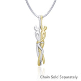 Venus and Mars Silver and Gold Pendant MPD1097 - Jewelry