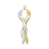 Venus and Mars Silver and Gold Pendant MPD1098 - Jewelry