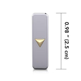 Power Triangle Silver and 14k gold accents Pendant MPD194 - Jewelry