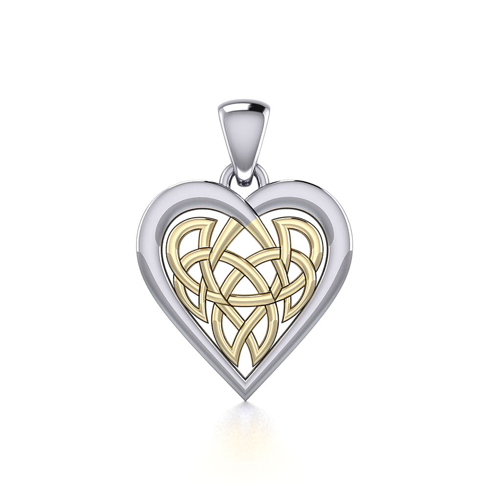 Sterling Silver Celtic Heart Pendant Necklace – Tuesday Morning