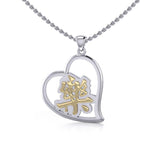 Happiness Feng Shui Heart Pendant MPD3781 - Jewelry