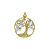 Tree of Life Silver and Gold Plated Pendant MPD3876