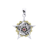 Pentacle Steampunk Silver and Gold Accent MPD3924