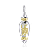 Goddess Silver and Gold Bottle Pendant MPD4064 - Jewelry