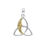 Celtic Moon Triquetra Pendant MPD4302 - Jewelry