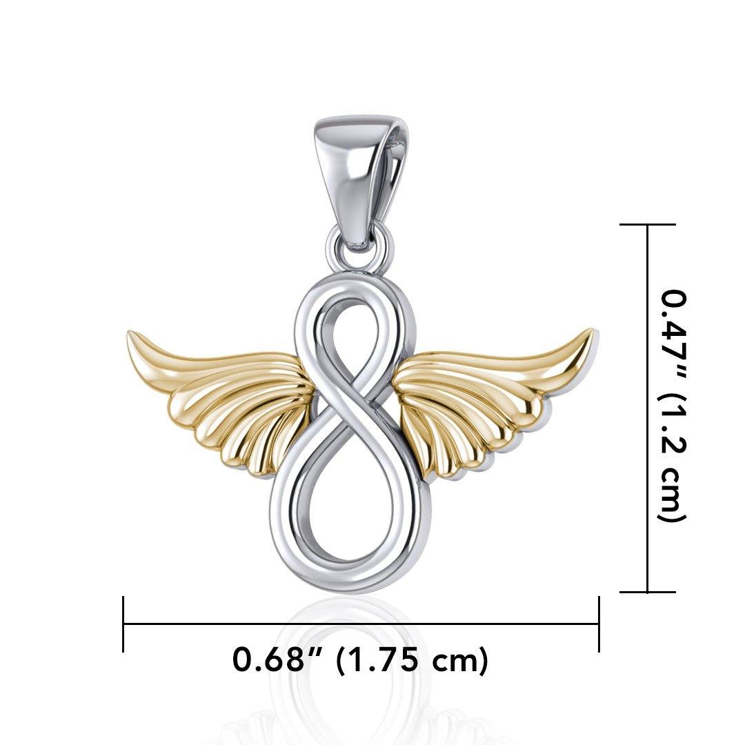 Infinity angel wing necklace hotsell