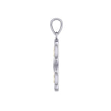Infinity with Trinity Knot Silver and 14K Gold Plated Pendant MPD5210 - Jewelry