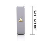 Power Triangle Silver and Gold Pendant MPD567 - Jewelry