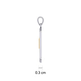 Recovery Silver with 14K Gold Accent Pendant MPD6049 - Jewelry
