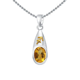 Sagittarius Zodiac Symbol Silver and Gold Pendant MPD820 - Jewelry