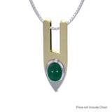Modern Blaque Silver and Gold Pendant MPD840 - Jewelry