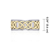 Celtic Knot Silver and Gold Ring MRI1206 - Jewelry