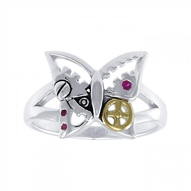 Butterfly Steampunk Ring MRI1262 - Jewelry