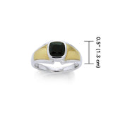 Blaque Rectangle Solitare Ring MRI468 - Jewelry