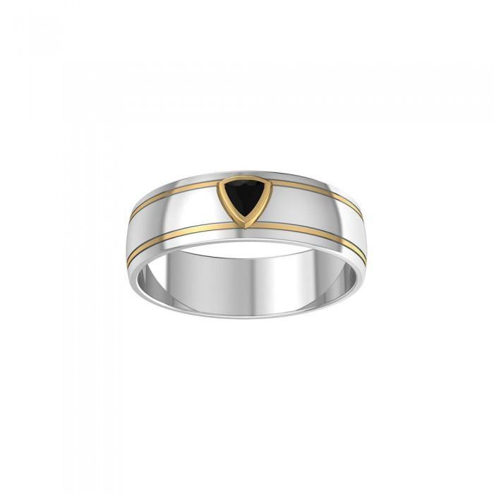 Blaque Triangle Solitare Ring MRI469 - Jewelry