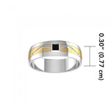 Blaque Rectangle Solitare Ring MRI471 - Jewelry