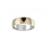 Blaque Triangle Solitare Ring MRI472