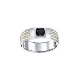 Blaque Rectangle Solitare Ring MRI479