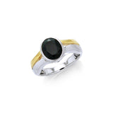 Blaque Oval Solitare Ring MRI481