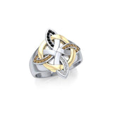 Celtic Four Point Knot Ring MRI656 - Jewelry