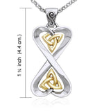 Danu Silver and Gold Celtic Knotwork Set MSE152 - Jewelry