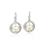 Three Tone Chalice Well Earrings OER052