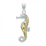 Celtic Three Tone Seahorse Pendant OPD055