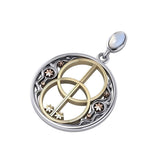 Chalice Well Healing Spell Silver, Yellow Gold and Pink Gold Pendant OPD4752 - Jewelry