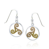Celtic Triskele Earrings OTE854 - Jewelry
