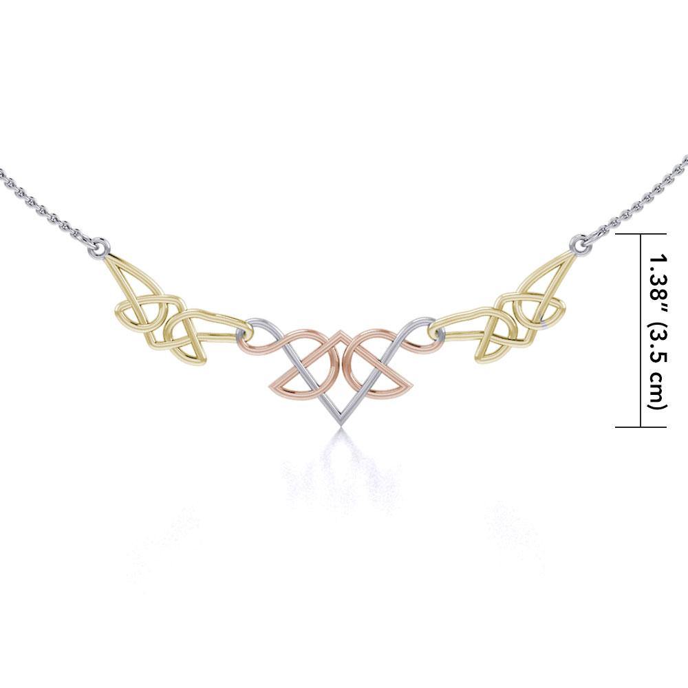Celtic Knotwork Three Tone Necklace OTN003 - Jewelry