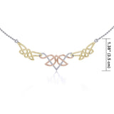 Celtic Knotwork Three Tone Necklace OTN003 - Jewelry