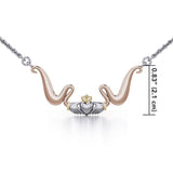 Claddagh Three Tone Necklace OTN057 - Jewelry