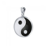 Small Yin Yang Silver Pendant PY016 - Jewelry
