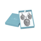 We are the Tree of Life Silver Pendant Chain and Earrings Box Set SET008 - Jewelry