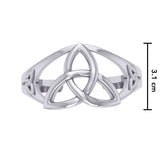 Celtic Triquetra Knot Silver Bracelet TBA004