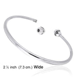 Elegance Sterling Silver Adjustable Bracelet for Bead TBA070 - Jewelry