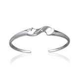Silver Elegance Cuff Bracelet TBA075 - Jewelry