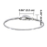 Lobster Claw Spring Lock Bracelet TBA176 - Jewelry