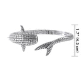 Whale Shark Sterling Silver Cuff Bracelet TBA188 - Jewelry