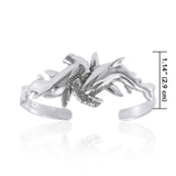 Double Hammerhead Shark Sterling Silver Cuff Bracelet TBA199 - Jewelry