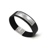 Words That Matter Leather bracelet with Magnetic Lock TBA208 - Jewelry