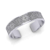 Large Celtic Knotwork Sterling Silver Cuff Bracelet TBA209 - Jewelry