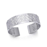 Large Celtic Knot Sterling Silver Cuff Bracelet TBA210 - Jewelry