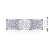 Large Celtic Knot Sterling Silver Cuff Bracelet TBA210 - Jewelry