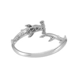 Hammerhead Shark Silver Cuff Bracelet with open lock TBA221 - Jewelry