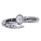 Sigil of the Archangel Michael Sterling Silver Cuff Bracelet TBA280 - Jewelry