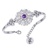 Crown Chakra with Celtic Trinity Silver Bracelet  TBA285