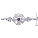 Crown Chakra with Celtic Trinity Silver Bracelet  TBA285